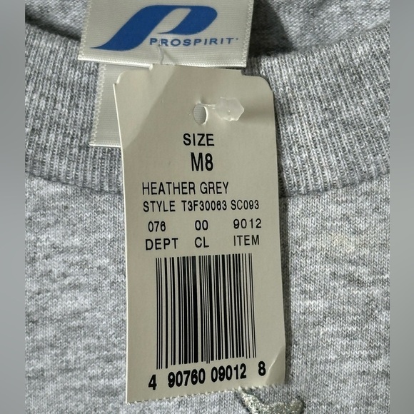 ProSpirit 3-D D-Fence Basketball Graphic Long Sleeve T Shirt Grey Boys Med 8 NWT - Picture 2 of 7